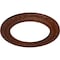 Ekena Millwork Andrea Ceiling Medallion (Fits Canopies up to 8"), 12"OD x 8"ID x 1/2"P, Burnished Mahogany Crackle CM12ADBMC - alternate 3